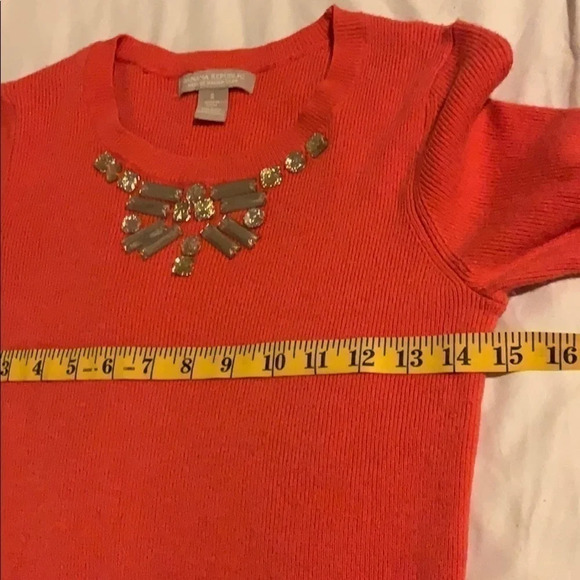 "Banana Republic Small Peplum Sweater with Front Embellishments" - Picture 8 of 11